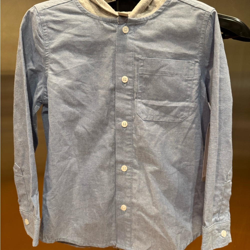 Lucky Brand Kids Blue Hooded Shirt